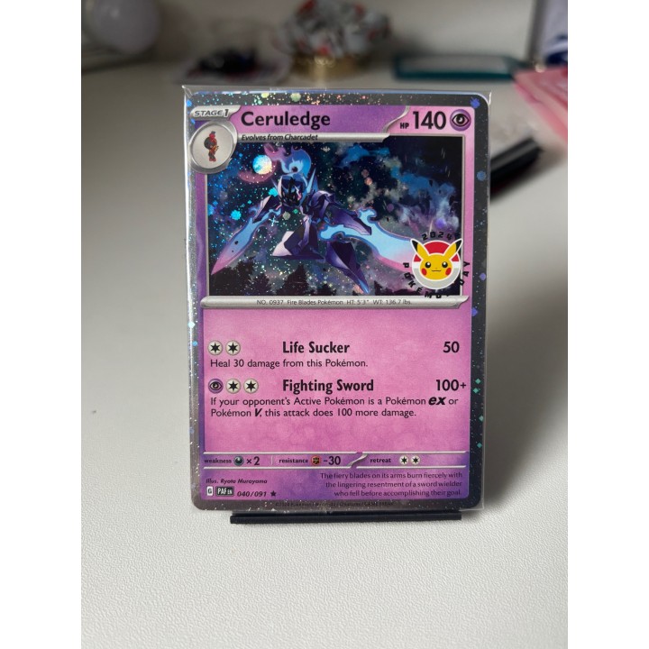 Ceruledge - 040/091 (Pokemon Day 2024) (Cosmos Holo) “Sealed”